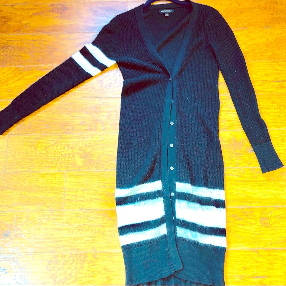 Striped Button Cardigan